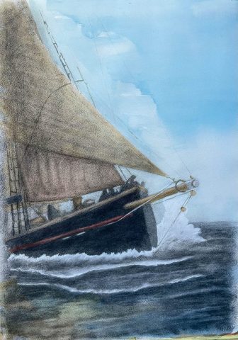 Härlig skutseglats