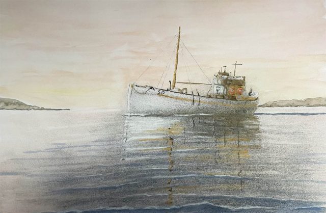 Trålare på kurs mot Strömstad